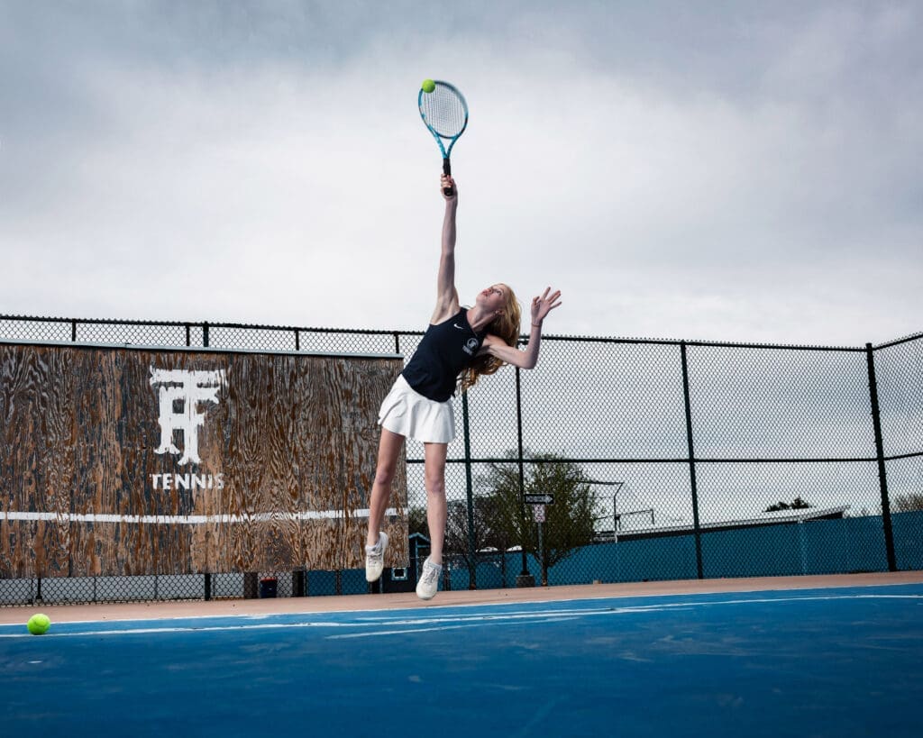 Sportrait Tennis session Pocatello Idaho boutique photographer
Kate Hulsey Photography Sports Tennis Girl Twin Falls High School 